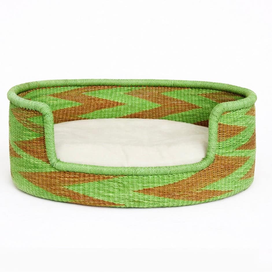 Mama Zuri Style African rattan woven pet bed basket style