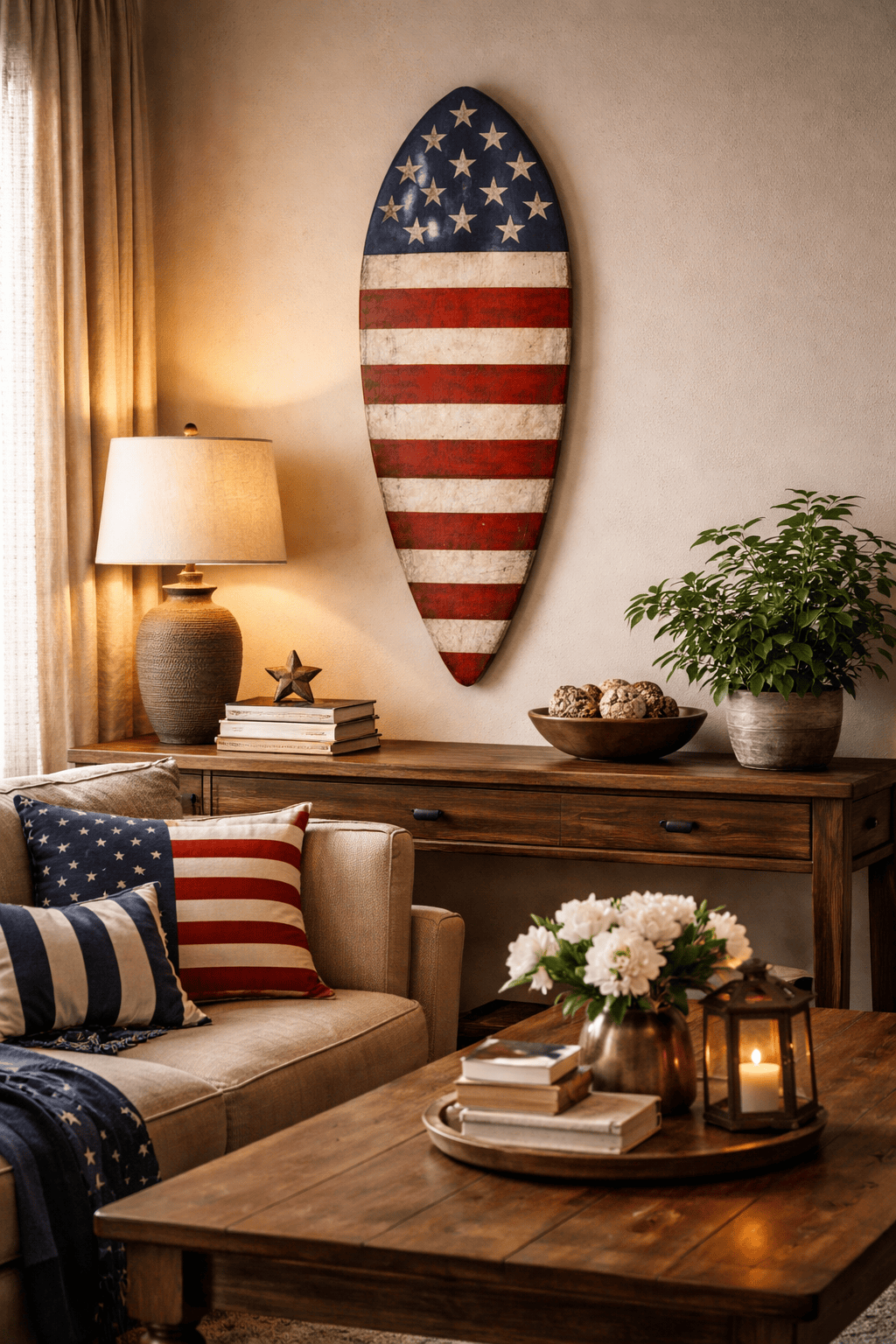 Mama Zuri Style wooden mask American wooden shield Decor 20'' H 7" W