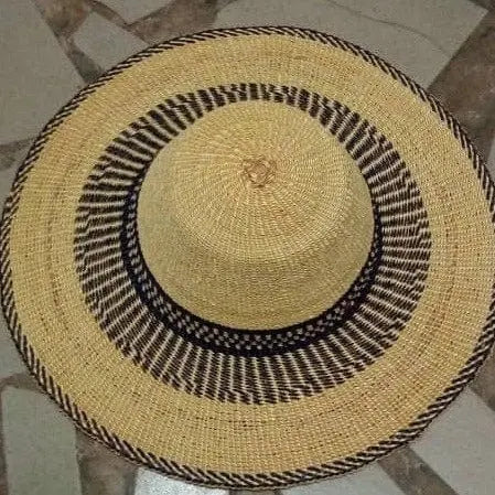Mama Zuri Style Summer woven straw hat Ghana made