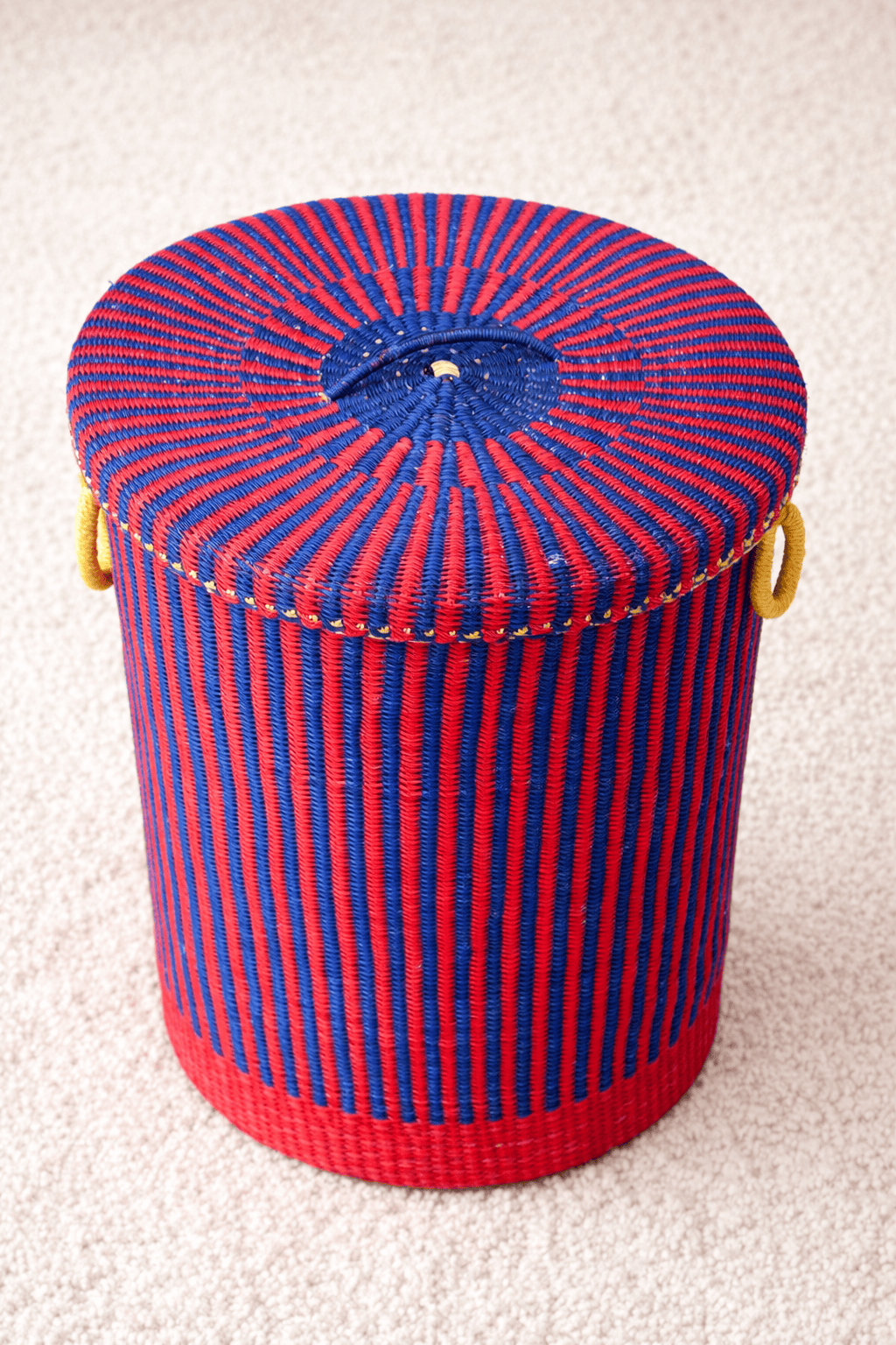 Mama Zuri Style Decor Authentic eco friendly Bolga Laundry Basket Handwoven in Ghana