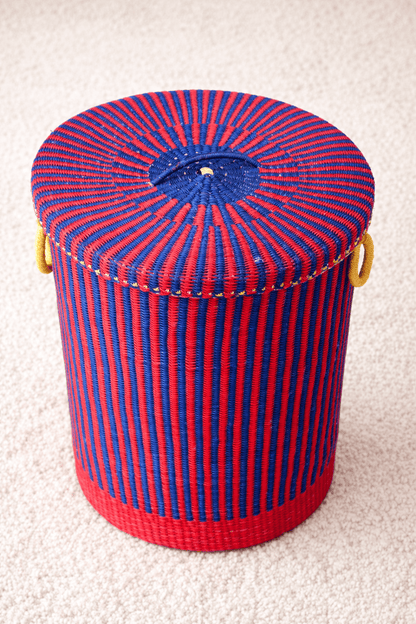 Mama Zuri Style Decor Authentic eco friendly Bolga Laundry Basket Handwoven in Ghana