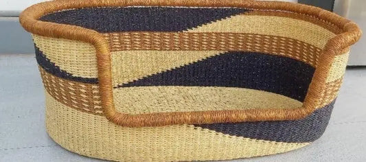 Mama Zuri Style Dog Basket  handmade Cozy bed ,French bull dog baskets
