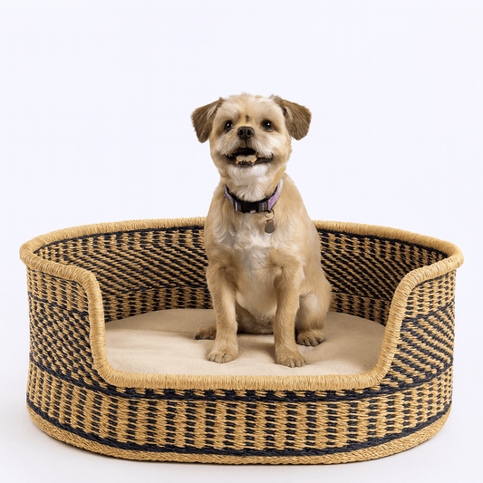 Mama Zuri Style Bolga Dog bed Dog baskets for classic home in Canada and USA