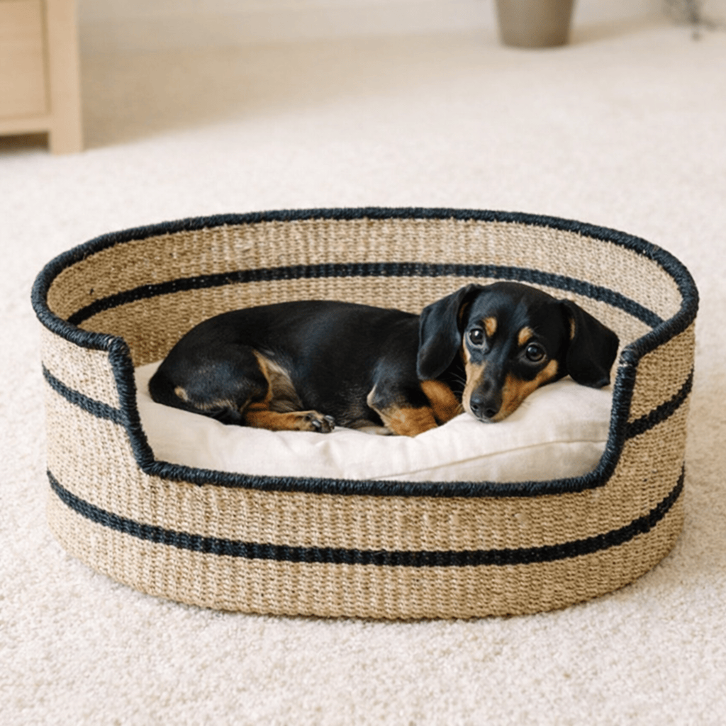 Mama Zuri Style Bolga Dog bed Eco-Friendly Pet Basket Dog Basket Bed