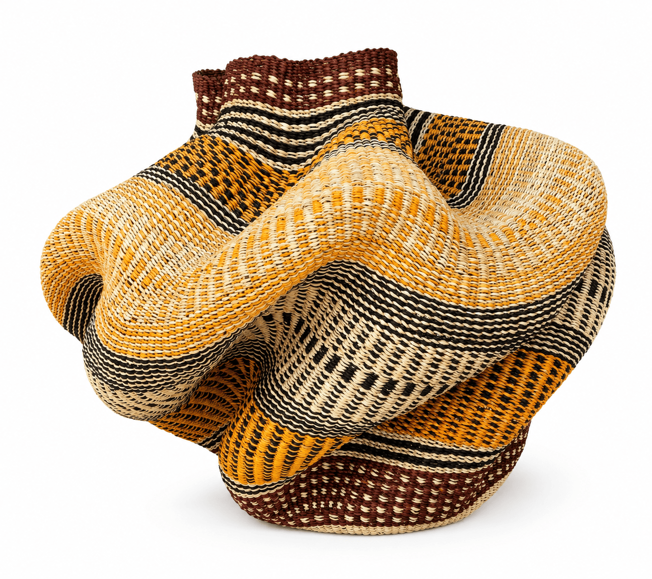 Mama Zuri Style Luxury large handwoven Home decor basket